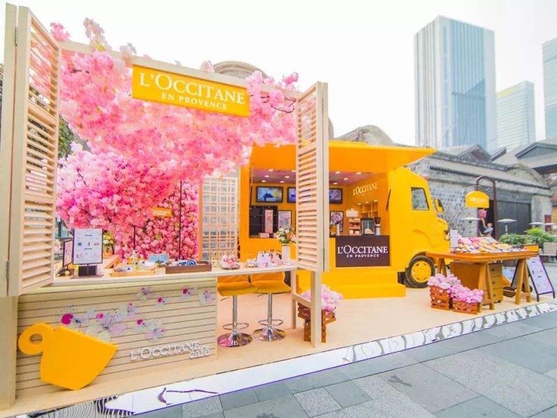 歐舒丹粉櫻咖啡—快閃店設(shè)計(jì)裝修 歐舒丹粉櫻咖啡—快閃店設(shè)計(jì)裝修